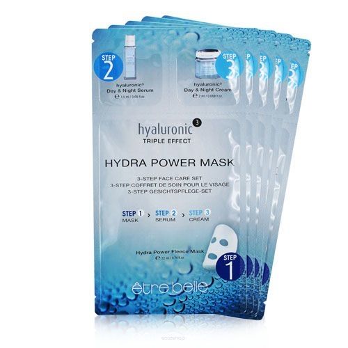 HYALURONIC HYDRA POWER MASK  Hialuronowa maska nawilżająca 3w1 / 5 sztuk